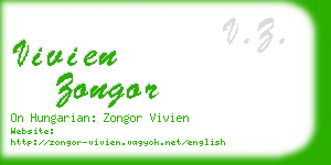 vivien zongor business card